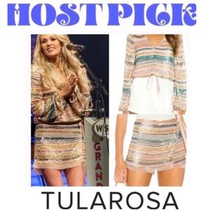 TULAROSA Emilia Sequin Skirt Skort Size Small NWT
